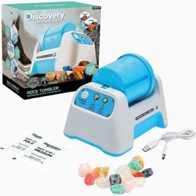 Resim Kids Rock Tumbler Motorlu Taş Parlatma STEM Eğitim Seti - Mavi 