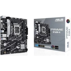 Resim Asus Prıme B760M-K Ddr5 8000MHZ 1xvga 1xhdmı 2xm.2 USB 3.2 Matx 1700P (13-12.nesil Işlemci Uyumlu) 