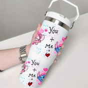 Resim 40 Oz Bardaklar, Bardaklar, Şişeler, Okul Malzemeleri vb. için 2 adet Çizgi Film Karakteri Bardak Sticker Seti, Sanat El Sanatları, Dly Sanat Su Bardak Stickerleri 