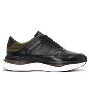 Resim Derimod Erkek Siyah Bağcıklı Kalın Tabanlı Deri Casual Sneaker 24sfd611318 