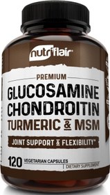 Resim NutriFlair Glucosamine Chondroitin Turmeric MSM Boswellia - Joint Pain Relief 120 Caps 