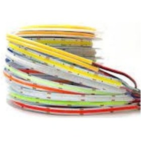 Resim 12 Volt Cob Led Şerit Metrede 320 Led 5mt Ip 20 Beyaz 