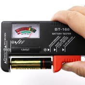 Resim BT-168 Evrensel Pil Test Cihazı - Renk Kodlu Ölçer Göstergeleriyle Hızlıca AA/AAA/C/D/9V/1.5V Pilleri Kontrol Edin! 