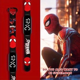 Resim Marvel Spider-Man Dijital Saat - Dokunmatik Ekran, Değiştirilebilir Kayış, Dayanıklı Plastik Kılıf, Pil ile Çalışan 24 Saat Ekranı, Yetişkin Koleksiyoncular için Paskalya Partisi Aksesuarı, Süper Kahraman Temalı Saat | Yaratıcı Saat Tasarımı | Dayanıklı Kayış Saati, Örümcek Temalı Ürün 