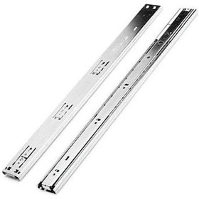 Resim Samet Galvan.Teleskopik Frenli Çekmece Rayı 35 x 300 CM Gri 