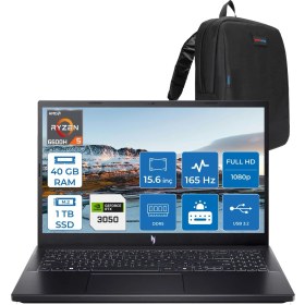 Resim Acer Nitro V 15 ANV15-41 Ryzen 5 6600H 40GB 1tb SSD 6GB/RTX3050/75W 15.6" Fhd 165Hz Freedos Taşınabilir Bilgisayar NHQSHEY005F14 + Zettaçanta 