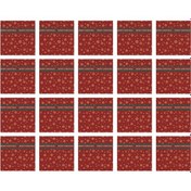 Resim Suntek Hediye Ambalaj Kağıdı Su Geçirmez Doğum Günü Düğün Kar Tanesi Kırmızı 20 Parça 