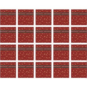 Resim Suntek Hediye Ambalaj Kağıdı Su Geçirmez Doğum Günü Düğün Kar Tanesi Kırmızı 20 Parça 