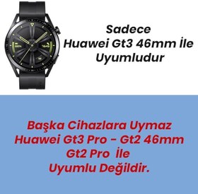 Resim Sneezy Huawei Watch Gt3 46mm İle Uyumlu PC Sert Kasa Ve Ekran Koruyucu Gümüş 