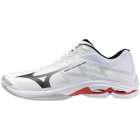 Resim Mizuno Wave Lightning Pro Unisex Voleybol Ayakkabısı Beyaz / Siyah Çok Renkli 