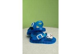 Resim Oksit Eva Işıklı Kaydırmaz Tabanlı Figürlü Unisex Çocuk Sandalet Terlik 