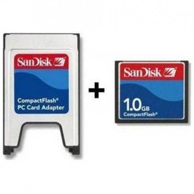 Resim Pmr Sandisk 1 GB Compact Flash Hafıza Kartı + PCMCIA Kart Okuyucu 