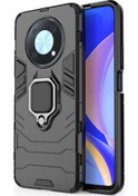 Resim Microcase Huawei Nova Y90 Batman Serisi Yüzük Standli Kilif-Siyah 559512842 