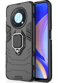 Resim Microcase Huawei Nova Y90 Batman Serisi Yüzük Standli Kilif-Siyah 559512842 