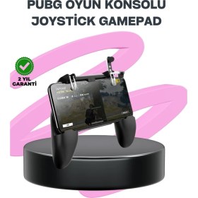 Resim Zenvia Pubg Mobile Için Tetikleyicili Joystickli Telefon Gamepadi 