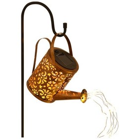 Resim Hfambition Güneş Enerjili Çaydanlık Şekilli 36 Led Işık, Işık Kontrolü, 600mah Pil, S Tipi Kanca, Dış Mekan Dekorasyonu 