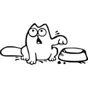 Resim Aç Kedi - Araç, Oto, Laptop, Duvar Uyumlu Sticker 40*20 cm 