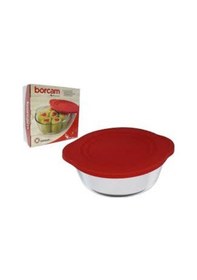 Resim Paşabahçe 59001 Kapaklı Yuvarlak Borcam Fırın Saklama Kabı 2100 CC 