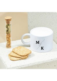 Resim Kişiye Özel 2 Li Motto Kahve Fincanı Seti Çiftlere Ve Özel Günlere Şık Hediye Beyaz 