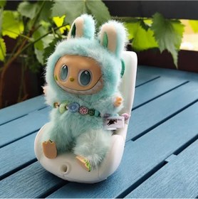 Resim ÇAKRA Mini Araba Koltuğu Aksesuarı Labubu Peluş Oyuncaklar İçin Dekoratif Oto Koltuğu (Oyuncak Hariçtir) 