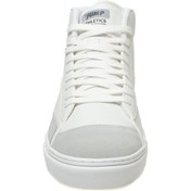 Resim Jump 28166 Yüksek Bilekli Beyaz - Gri Erkek Sneaker Günlük Spor Ayakkabı 