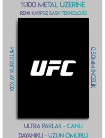 Resim Metal Baskı, Ufc Yazılı Mma Tablo, Dekoratif 