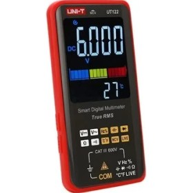 Resim UT122/UT121A/B Smart Digital Multimeter Rms Voltage Frequency Dual Display Ncv Lıve Auto 6199 Count Meter (UT122) 