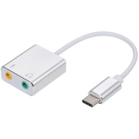 Resim Derwell 7.1 Type C Usb Harici Ses Kartı 3.5 Mikrofon Kulaklık Girişli Tak Çalıştır Usb Ses Adaptörü Çevirici 