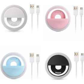 Resim Tongxida 28 Led Selfie Yedek Işığı, 3 Parlaklık, 150mah Usb Şarjlı, Beyaz Beyaz 