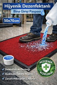 Resim Step Myfloor Renkli Dezenfektan Hijyen Paspası Kırmızı 