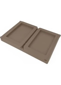 Resim Assess Store Katlanabilir Yatak Üstü Laptop Sehpası ve Kahvaltı Masası - Tablet ve Telefon Standlı Çok Amaçlı Portatif Çalışma Sehpası (56X36X26 Cm) (Toprak) 