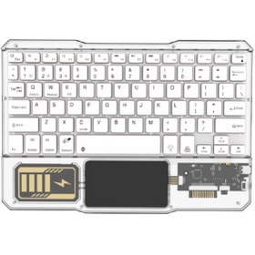 Resim Corsair KB-333 RGB Işıklı Cep Telefonu-Tablet-Notebook-PC-IOS Uyumlu Bluetooth Klavye 