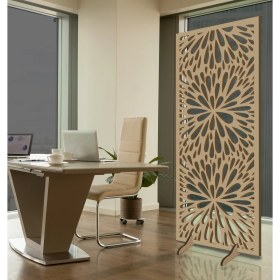 Resim Liar Ahşap Seperatör (Paravan) - KSP-195 - (10 mm) - (69 cm x 139 cm) - (Ham) 