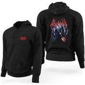Resim Bloodbath Group Siyah Fermuarlı Limited Edition Kapşonlu Sweatshirt Siyah 