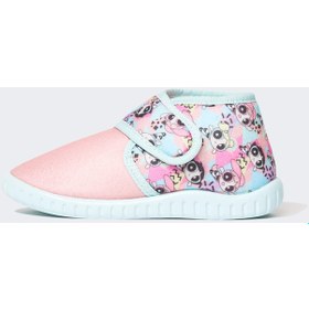 Resim Defacto Kız Çocuk Powerpuff Girls Düz Taban Cırt Cırtlı Ev Terliği Y2109a622aupn348 