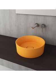 Resim Bocchi Vessel Yuvarlak Çanak Lavabo 38 CM Man Sarı 1174-021-0125 