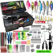 Resim 139/411 adet Balıkçılık Taktiği Seti, Pense, Balık Kontrol Cihazı, Crankbait, Minnow, Sequin, Spinner, Sert/Yumuşak Yem, saç tokası Sinker, Döner Halka ve Daha Fazlası İçin Tam Bir Balıkçılık Deneyimi - Anneler Günü, Bağımsızlık Günü, Şükran Günü, Noel ve Ramazan İçin Mükemmel 