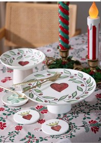 Resim The Mia Luv Ayaklı Servis Tabağı 10x30 Cm Çok Renkli 