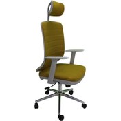 Resim Kaya Ofis Onix Gray Fabric Müdür Koltuğu Çalışma Koltuğu Hardal 