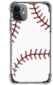 Resim Beyzbol Doku İllüstrasyonu iPhone11 Şeffaf Kılıf Darbeye Dayanıklı Koruyucu Tutucu iPhone 11 ile Uyumlu Yumuşak Kauçuk Tampon Telefon Kılıfı 6,1 inç 