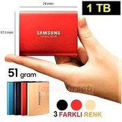 Resim SAMSUNG T5 1TB SSD TAŞINABİLİR HDD MU-PA1T0R/WW KIRMIZI 