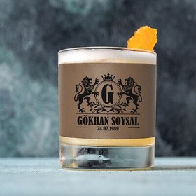 Resim Erkeğe Doğum Günü Hediyesi Vizon Deri Viski Bardağı 