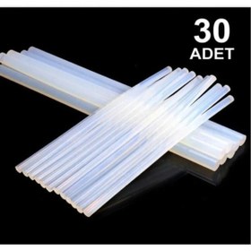 Resim Ince Mum Silikon 30 Adet Çubuk Silikon Sıcak Silikon Tr 