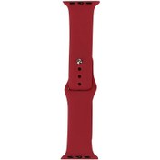 Resim Watch 42mm Band Serisi Klasik Kordon Silikon Strap Kayış-Kırmızı-Rose Gold 
