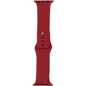 Resim Watch 40mm Band Serisi Klasik Kordon Silikon Strap Kayış-Kırmızı-Rose Gold 