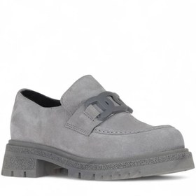 Resim Bueno Shoes Gri Açık Süet Kadın Loafer 01wz1404 