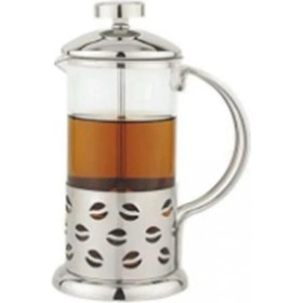 Resim Paslanmaz Çelik French Press 600 Ml, Şık ve Dayanıklı Kahve Demleme Aparatı 
