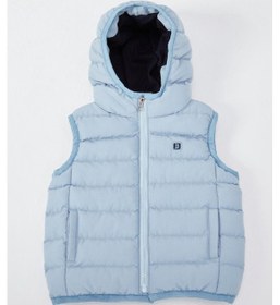 Resim Kapüşonlu Erkek Bebek Çocuk Yelek 51306 Mavi 