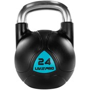 Resim LP8040 24 KG Pu Müsabaka Siyah Kettlebell Livepro