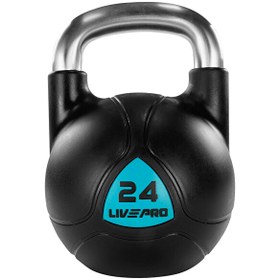 Resim LP8040 24 KG Pu Müsabaka Siyah Kettlebell 